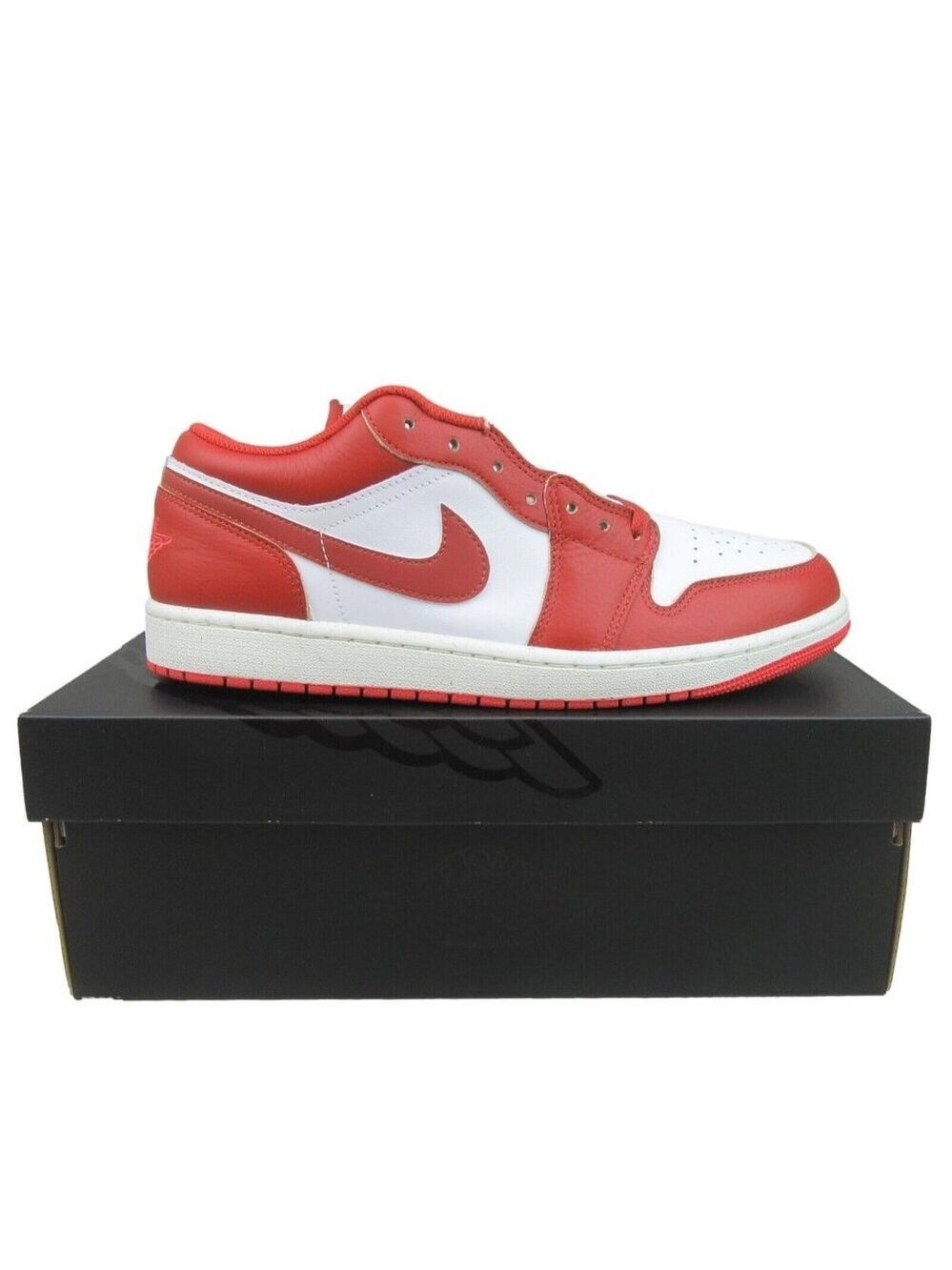 Air Jordan 1 Low SE Sneakers Mens Size 11 White Sail Lobster Red NEW